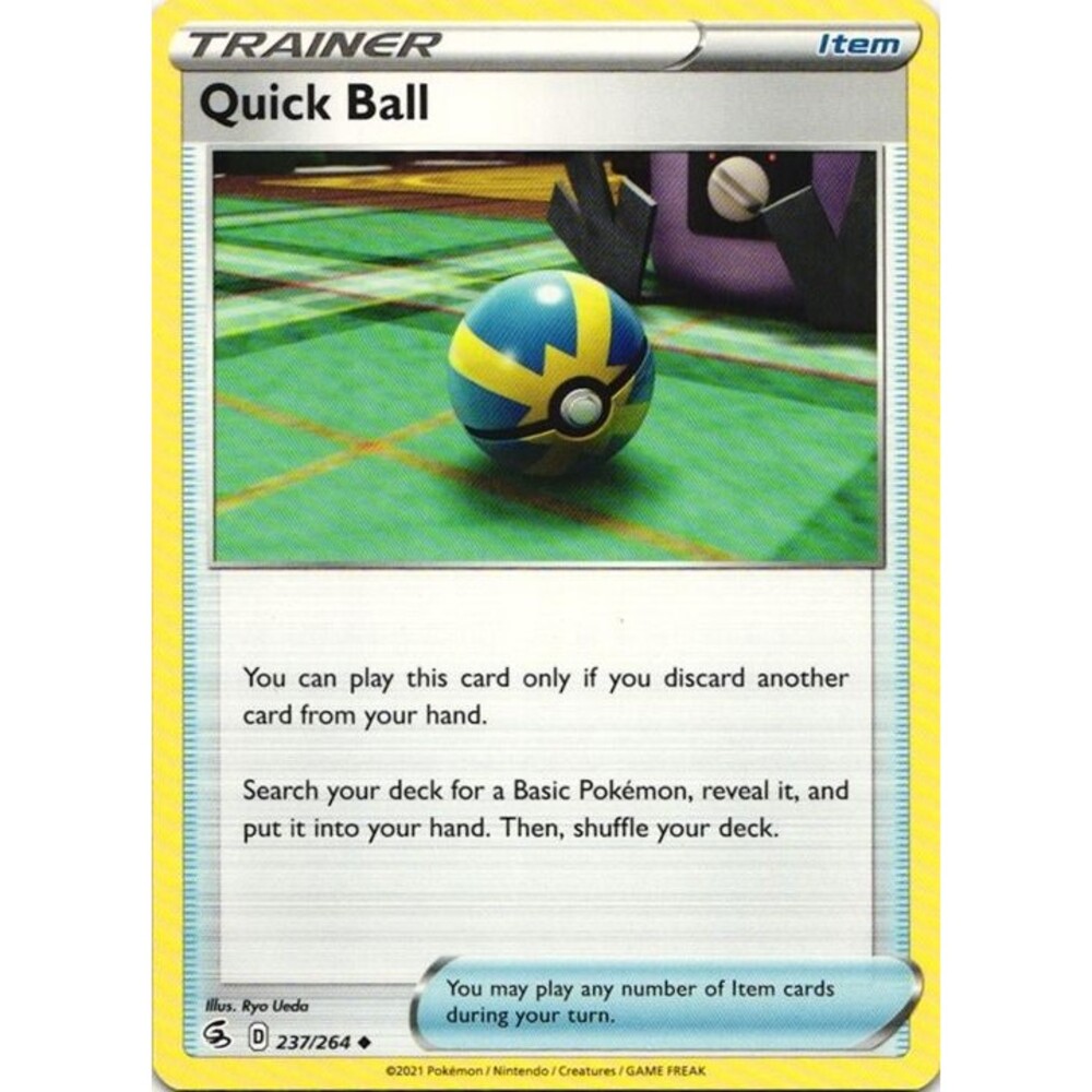 Quick Ball #237 Pokemon Fusion Strike